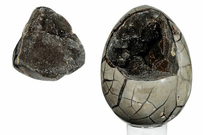 Septarian Dragon Egg Geode - Removable Section #271142